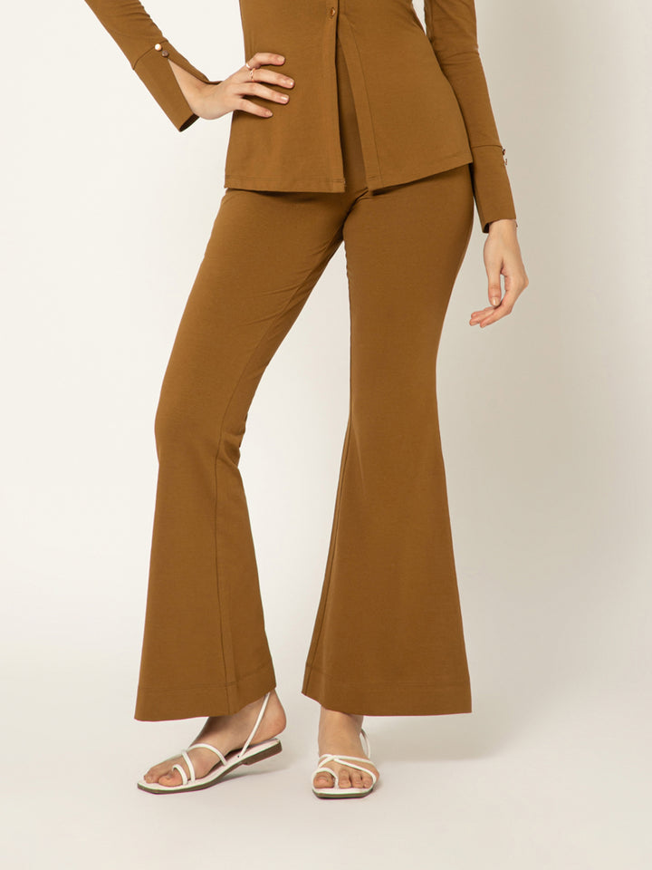 CLARA - Flare Leg Stretch Pants
