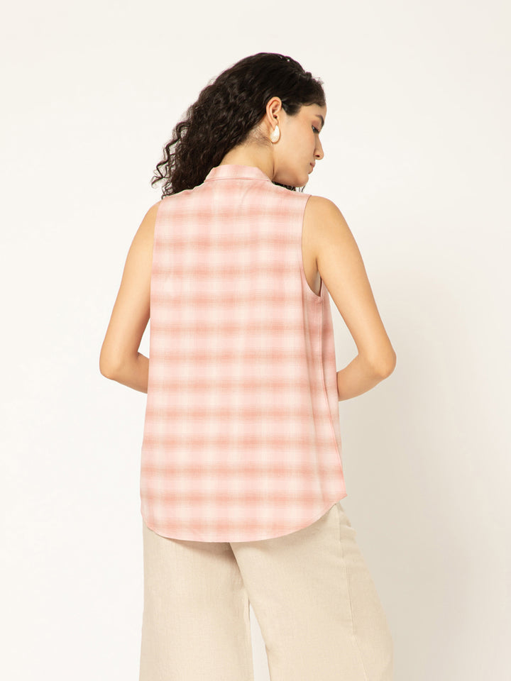 ASTER - Casual Sleeveless Organic Cotton Shirt