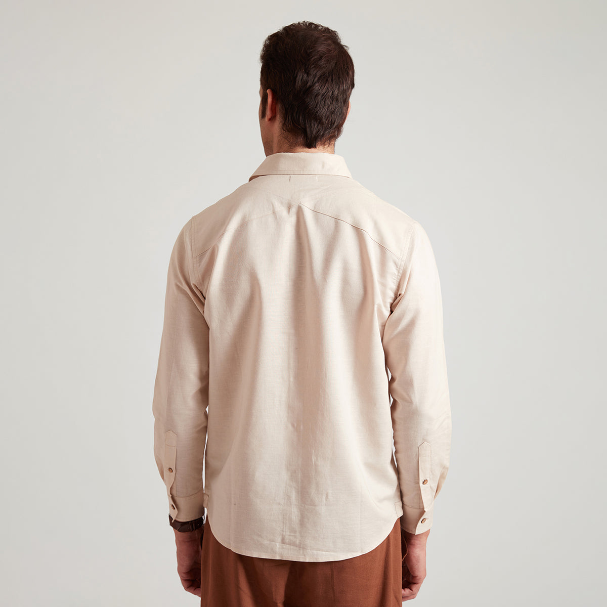 ADAM - Men's Formal Shirt in Organic Cotton thumbnail 3