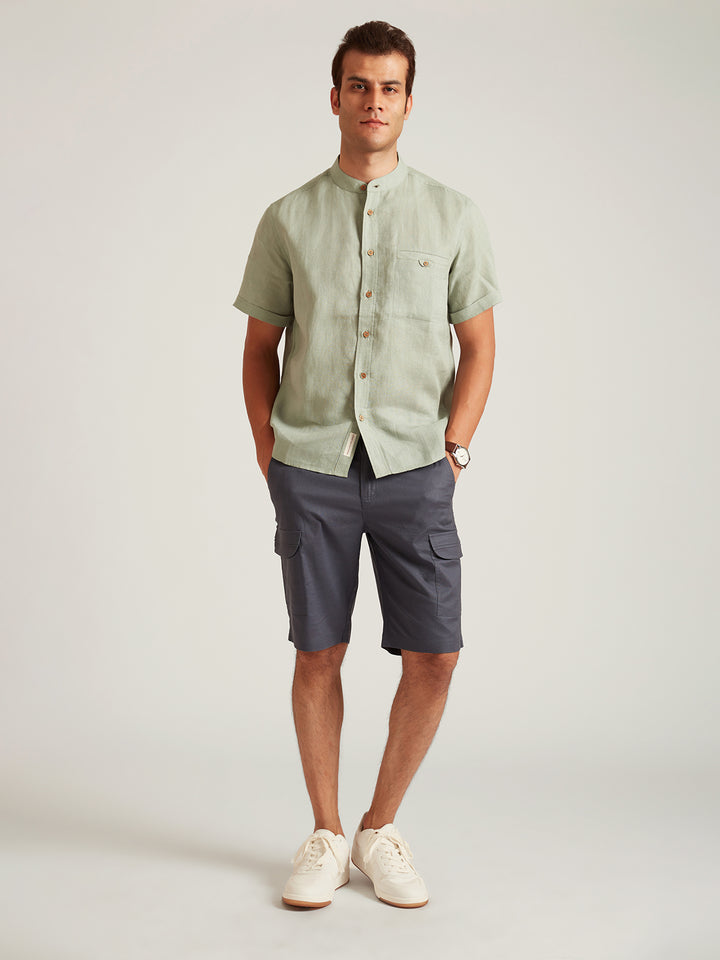 NEO - Casual Half Sleeve Linen Shirt