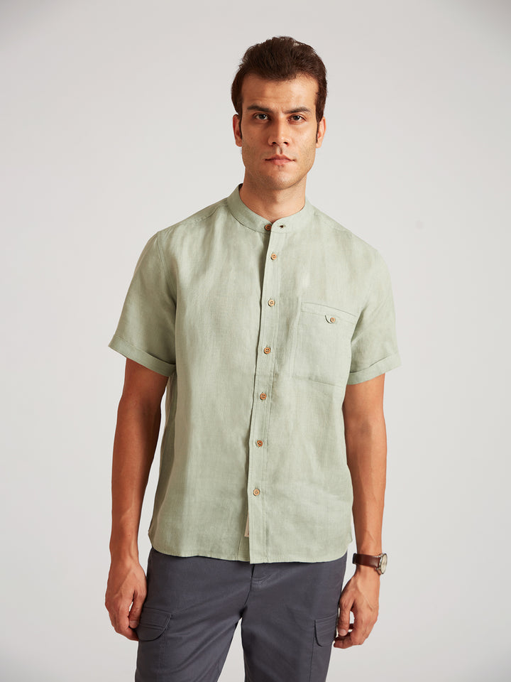 NEO - Casual Half Sleeve Linen Shirt