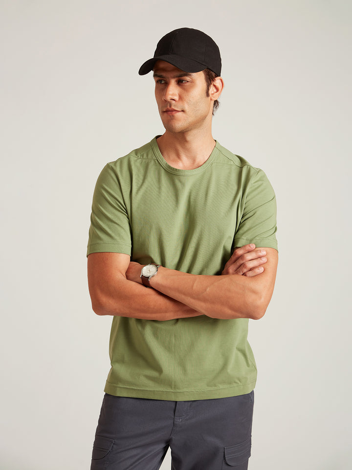 TREVOR - Organic Cotton Lycra T-Shirt