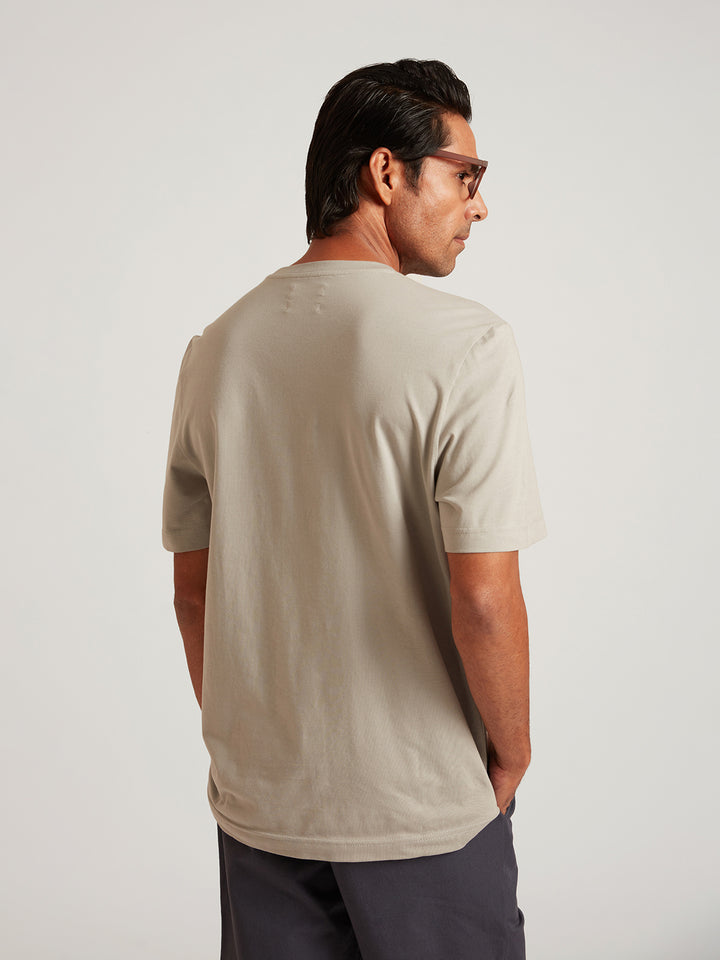 AVALON - Round Collar Organic Cotton T Shirt