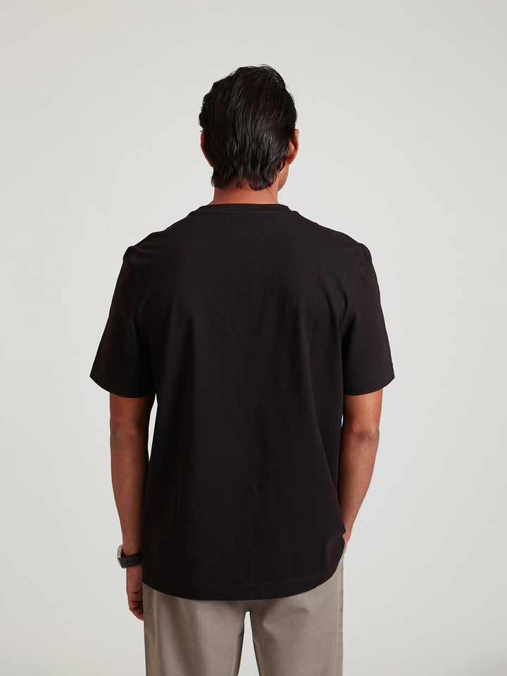 AVALON - Round Collar Organic Cotton T Shirt