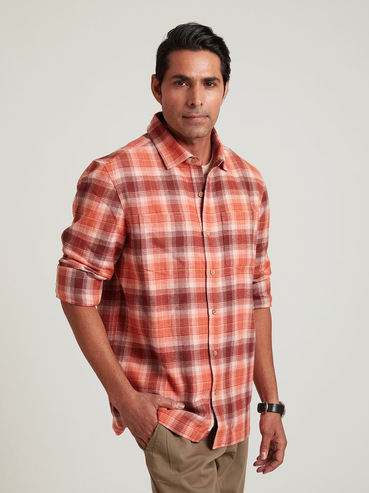 ACER - Stylish Organic Cotton Plaid Shirt