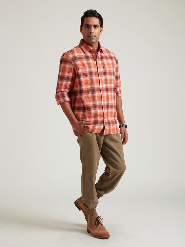 ACER - Stylish Organic Cotton Plaid Shirt