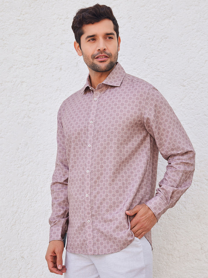 RIYAZ - Formal Printed Organic Cotton Shirt