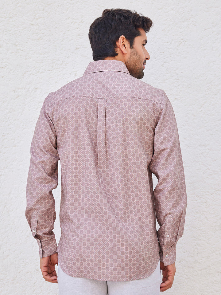 RIYAZ - Formal Printed Organic Cotton Shirt