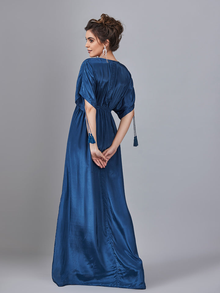 PRIMROSE - Stylish Satin Crepe Maxi Dress