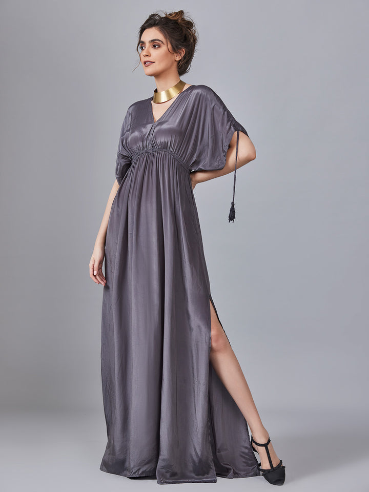 PRIMROSE - Stylish Satin Crepe Maxi Dress