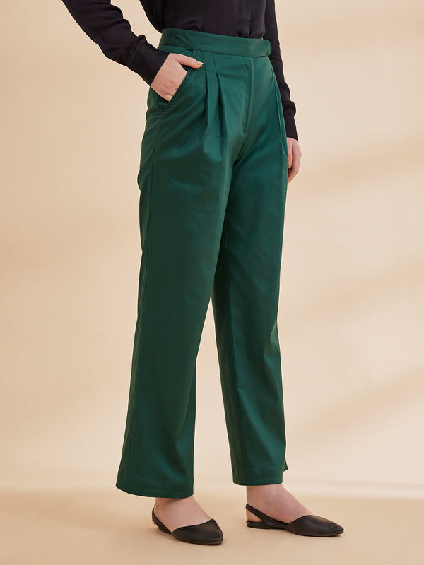 ZAHARA - Structured Organic Cotton Trousers