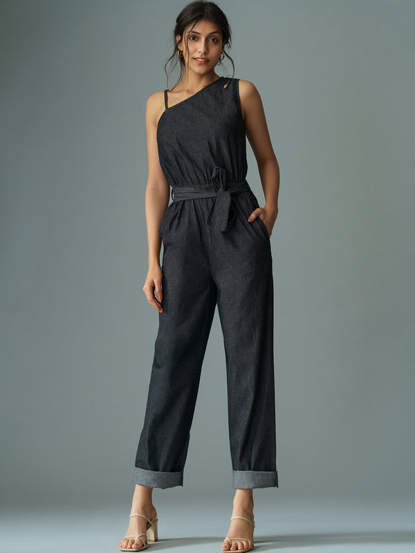 MARIA - Stylish Jumpsuit With Relaxed Waistband In Ecodenim