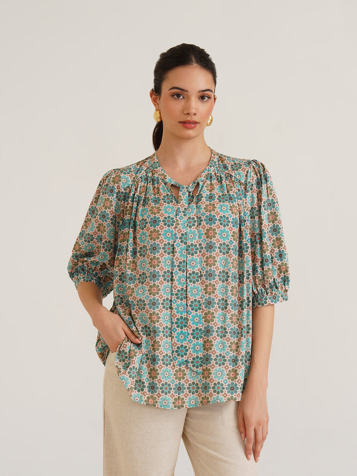 POPPY - Organic Bamboo Printed Top