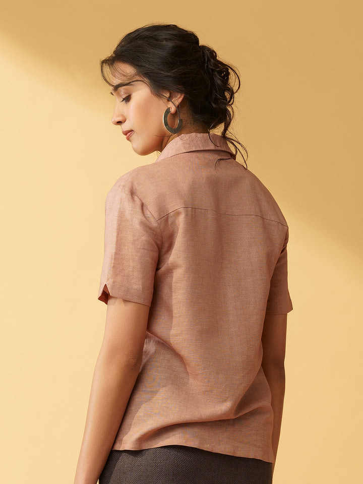 DORA - Semi Formal Organic Cotton Linen Shirt