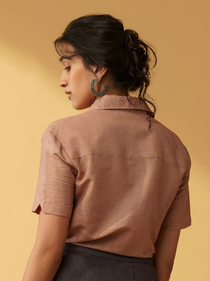 DORA - Semi Formal Organic Cotton Linen Shirt