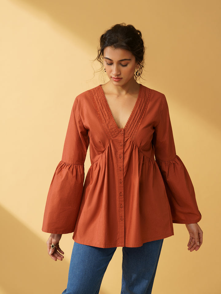 BIANKA - Stylish Viscose Satin Shirt