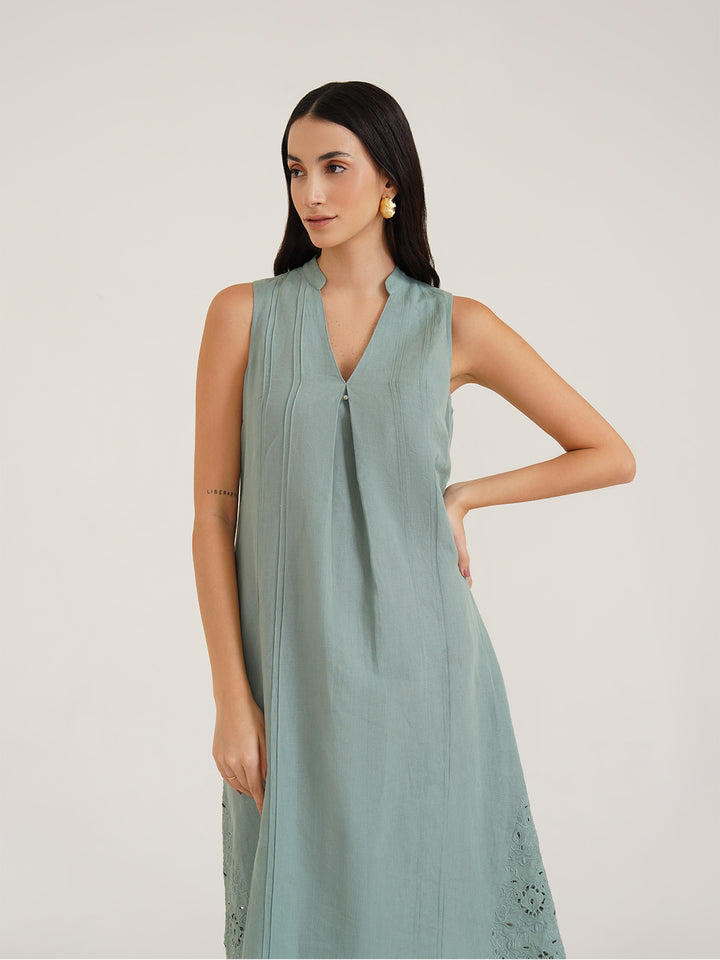 YANA - Relaxed Linen Midi Dress