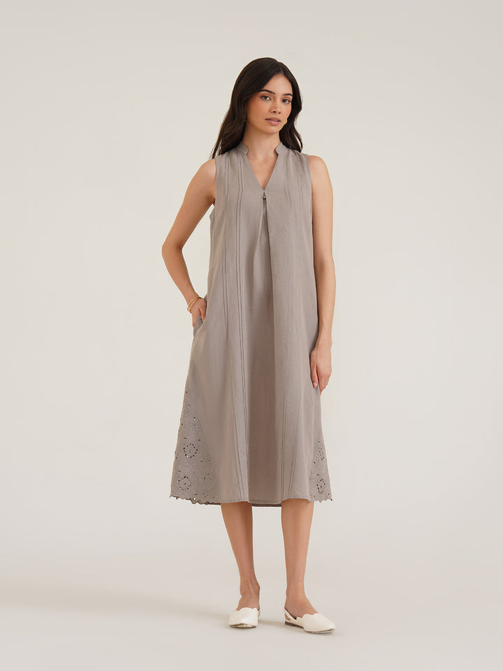 YANA - Relaxed Linen Midi Dress