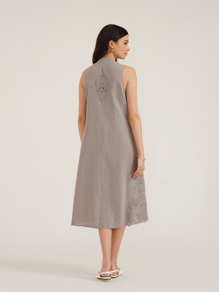 YANA - Relaxed Linen Midi Dress