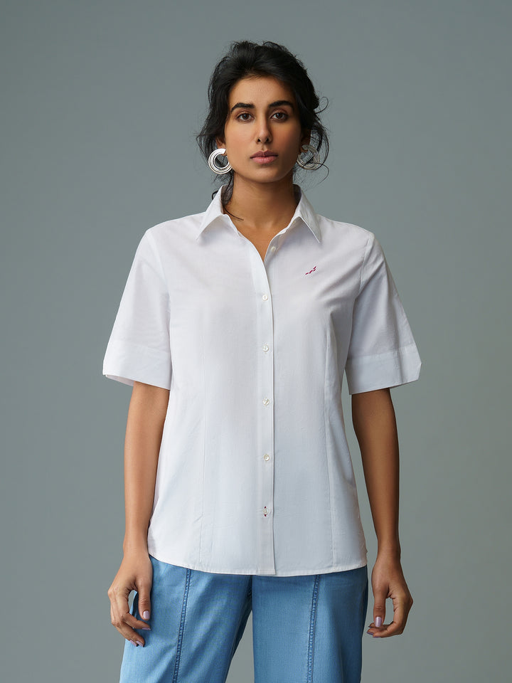 ARCHI - Casual Half Sleeve Organic Cotton Linen Shirt