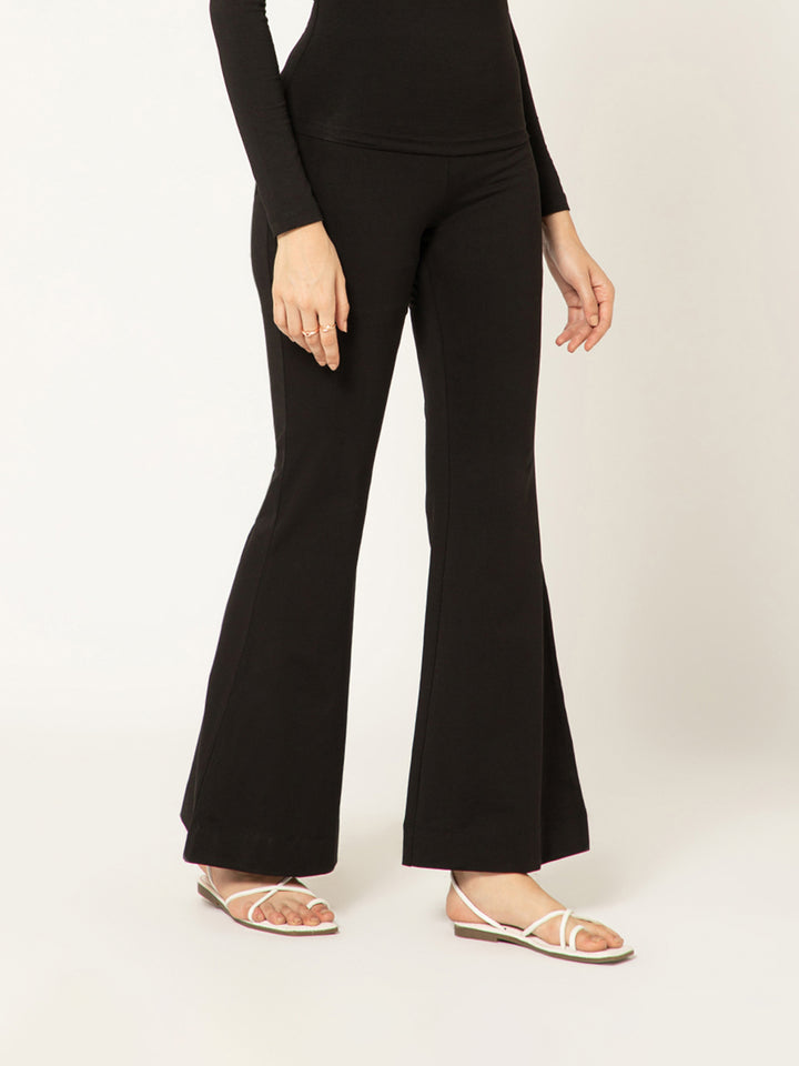 CLARA - Flare Leg Stretch Pants