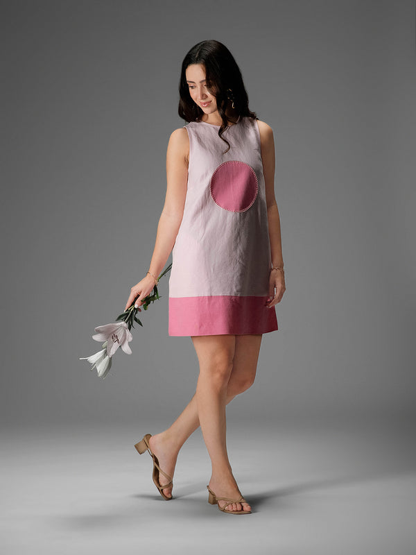 ROSIE - Short Dress in Cotton Linen