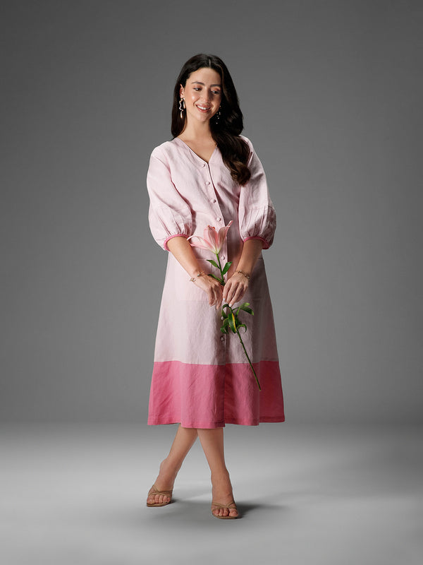 CARNATION - Cotton Linen Long Dress