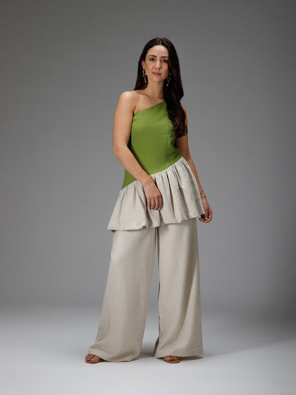 PRAIRIE - Statement top in Cotton Linen