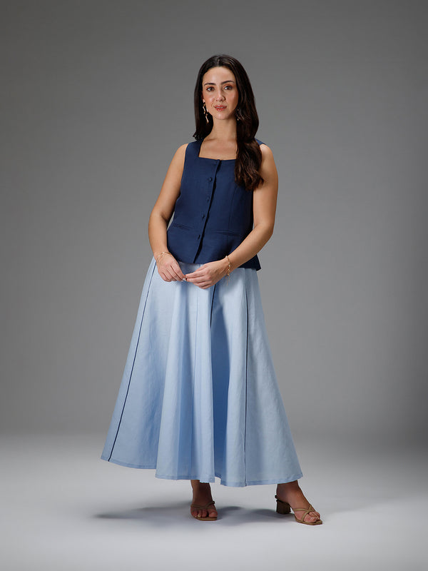 OCEAN - Sustainable Cotton Linen Waistcoat