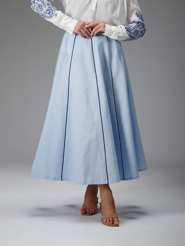 SKYE - Cotton Linen Long Skirt
