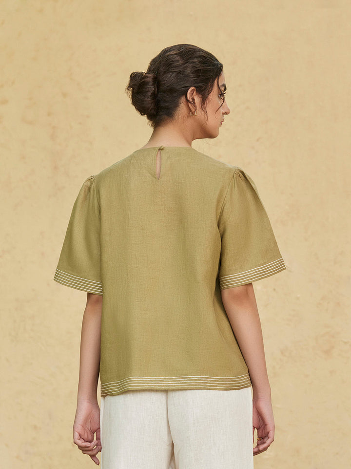 AALA - Styles Organic Cotton Linen Top